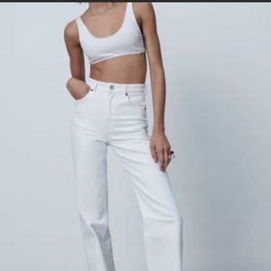 Zara the new daddy white pants
